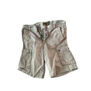 Lee Beige Cargo Shorts Mens W 32